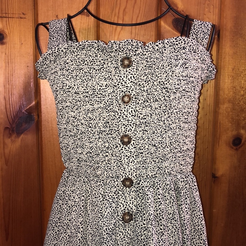 Sienna sky polka dot spotted dress mini dress summer wide strap dress size small - Picture 2 of 6